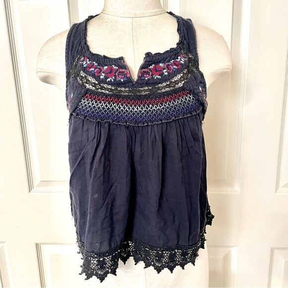Free People embroidered beaded tank top - Picture 2 of 10